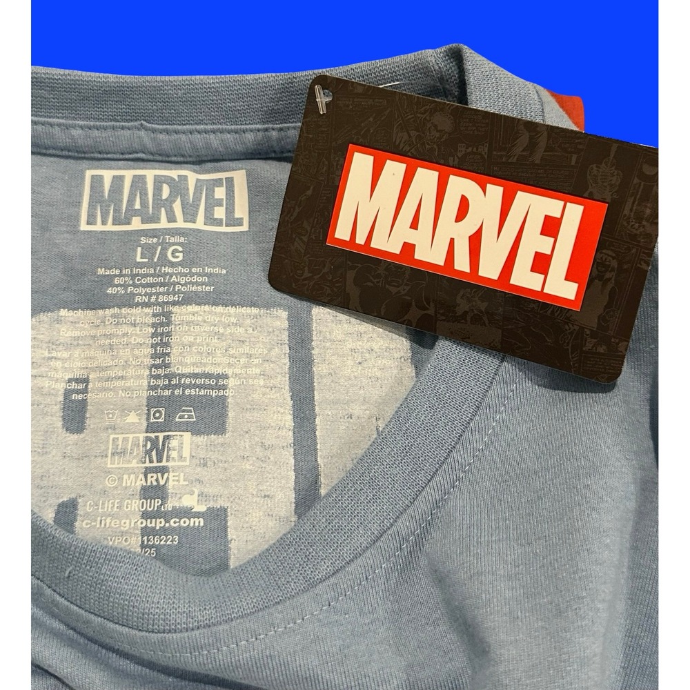 Marvel Captain America Graphic T-Shirt Men's Large Superhero Comic Book - Picture 4 of 7
